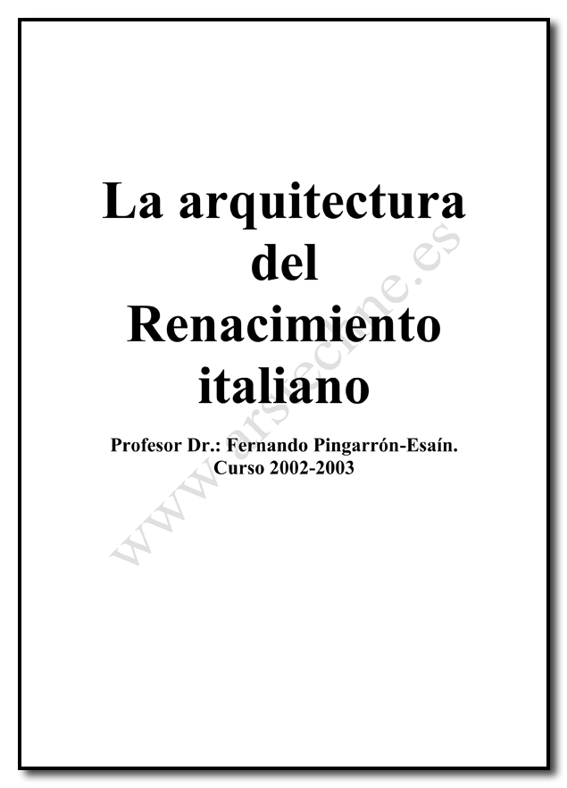 Arquitectura del Renacimiento Italiano